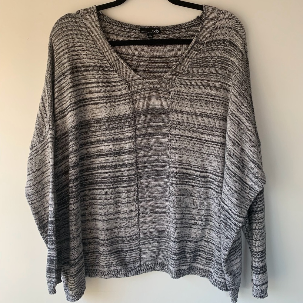 RXB Gray/Black Knit Sweater